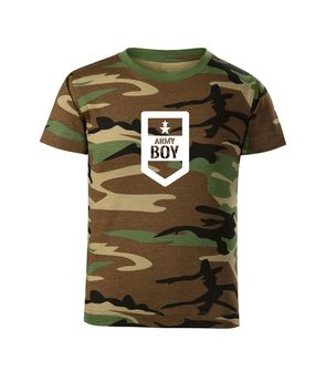 DRAGOWA koszulka dziecięca Army boy krótki rękaw , kamuflażowa