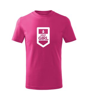 DRAGOWA koszulka dziecięca Army girl krótki rękaw , różowa