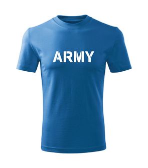 DRAGOWA koszulka dziecięca Army krótki rękaw , niebieska