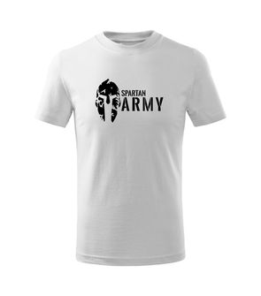 DRAGOWA koszulka dziecięca Spartan army krótki rękaw , biała