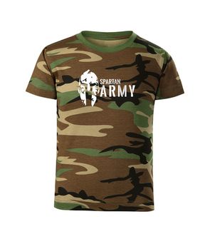 DRAGOWA koszulka dziecięca Spartan army krótki rękaw , kamuflażowa