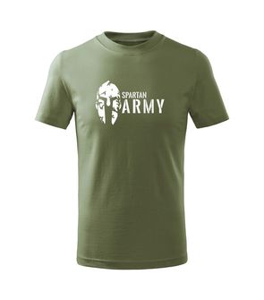 DRAGOWA koszulka dziecięca Spartan army krótki rękaw , oliwkowa