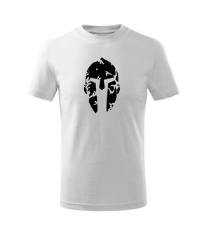 DRAGOWA koszulka dziecięca Spartan krótki rękaw , biała