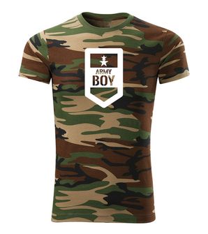 DRAGOWA koszulka z krótkim rękawem Army boy, camouflage 160g/m2
