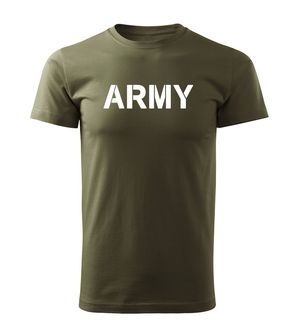 DRAGOWA koszulka z krótkim rękawem Army, oliwkowa 160g/m2