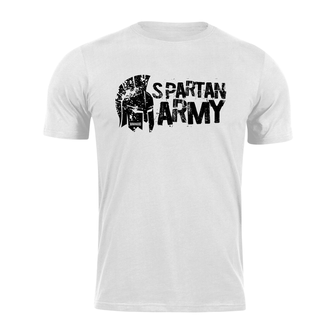 DRAGOWA koszulka z krótkim rękawem spartan army Ariston, biała 160g/m2