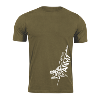 DRAGOWA koszulka z krótkim rękawem spartan army Myles, oliwkowa 160g/m2