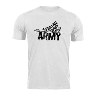 DRAGOWA koszulka z krótkim rękawem spartan army Nabis, biała 160g/m2