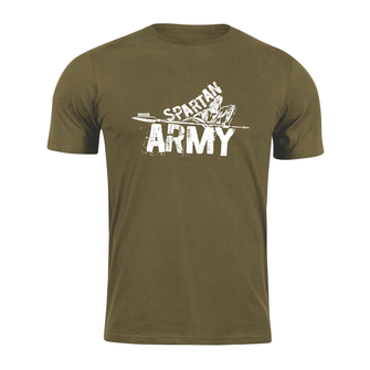 DRAGOWA koszulka z krótkim rękawem spartan army Nabis, oliwkowa 160g/m2