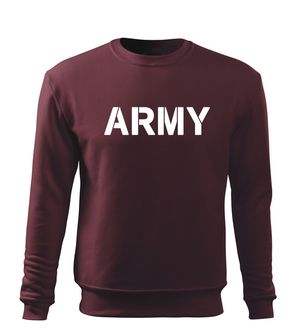 DRAGOWA bluza męska army,  bordowy 300g/m2