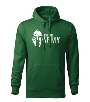 DRAGOWA męska bluza z kapturem spartan army, zielony 320g/m2