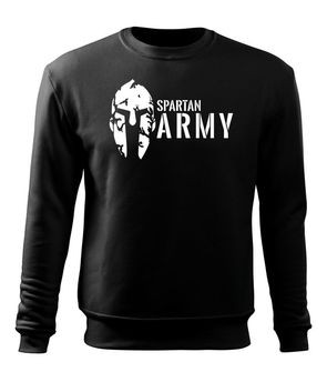 DRAGOWA męska bluza spartan army, czarny 320g/m2