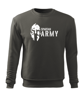 DRAGOWA męska bluza spartan army, siwy 320g/m2