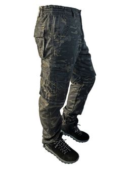 Spodnie męskie ocieplane Loshan Ragnar wzór dark camo