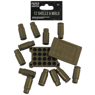 Naboje do pistoletu PAPER SHOOTERS Paper Shooters, 12 sztuk + foremka