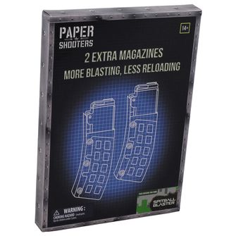 PAPER SHOOTERS Zapasowe magazynki do Paper Shooters Green Spit, 2 szt.
