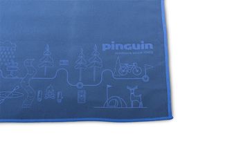 Ręcznik Pinguin Micro Map 60 x 120 cm, niebieski