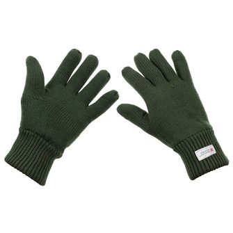 Rękawice dziane MFH z izolacją 3M™ Thinsulate™, zielone OD