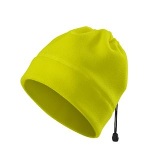Odblaskowa czapka z polaru Rimeck, fluorescencyjna żółta