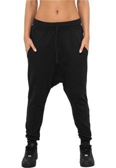 Urban Classics Light Fleece Sarouel damskie spodnie dresowe, czarne