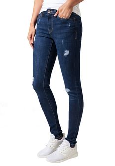 Damskie spodnie jeansowe Urban Classics, dark blue