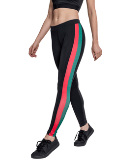 Urban Classics Side Stripe damskie legginsy, czarny
