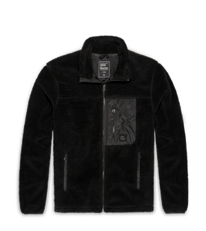 Bluza z kapturem z polaru sherpa Vintage Industries Kodi, czarna