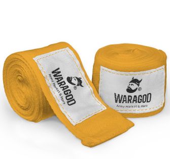 WARAGOD bokserskie bandaże 4,5 m, żółta
