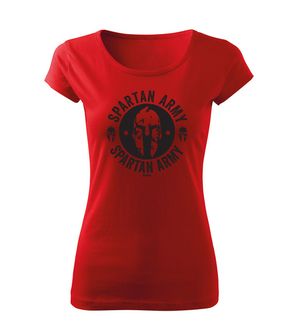 DRAGOWA krótka koszulka damska Archelaos, czerwona 150g/m2
