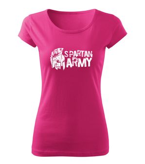 DRAGOWA krótka koszulka damska Ariston, różowa 150g/m2