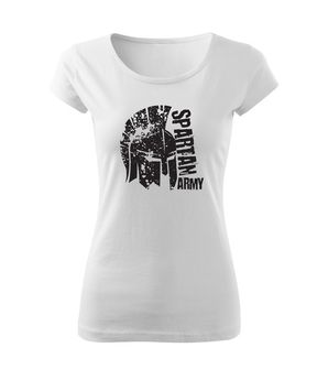 DRAGOWA krótka koszulka damska León, biała 150g/m2