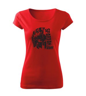 DRAGOWA krótka koszulka damska León, czerwona 150g/m2