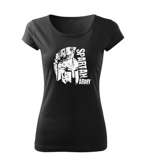 DRAGOWA krótka koszulka damska León, czarna 150g/m2