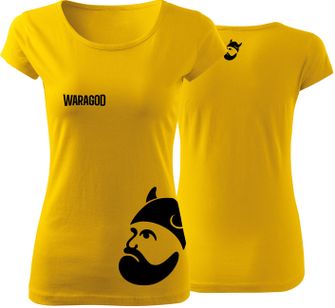 WARAGOD krótka koszulka damska BIGMERCH,  żółta 150g/m2