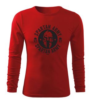 DRAGOWA Fit-T koszulka z długim rękawem Archelaos, czerwona 160g/m2
