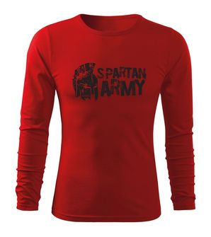 DRAGOWA Fit-T koszulka z długim rękawem Aristón, czerwona 160g/m2