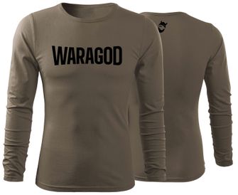 WARAGOD Fit-T koszulka z długim rękawem FastMERCH, oliwkowa