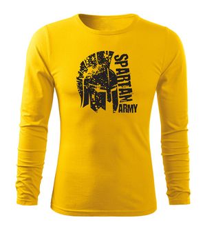 DRAGOWA Fit-T koszulka z długim rękawem León, Żółta 160g/m2