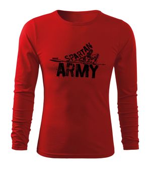 DRAGOWA Fit-T koszulka z długim rękawem Nabis, czerwona 160g/m2