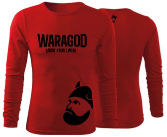 WARAGOD Fit-T koszulka z długim rękawem StrongMERCH, czerwony