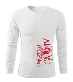 DRAGOWA Fit-T koszulka z długim rękawem War, biała 160g/m2