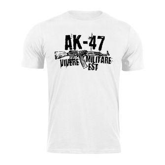DRAGOWA koszulka z krótkim rękawem Seneca AK-47, biała 160g/m2