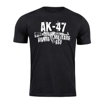 DRAGOWA koszulka z krótkim rękawem Seneca AK-47, czarna 160g/m2