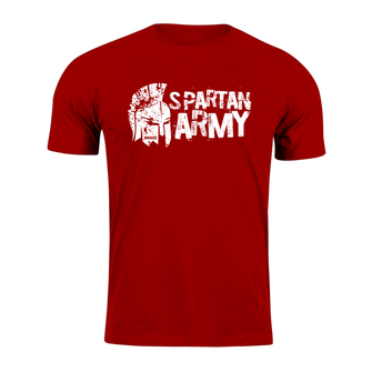 DRAGOWA koszulka z krótkim rękawem spartan army Ariston, czerwona 160g/m2