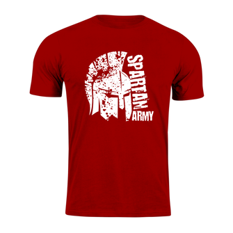 DRAGOWA koszulka z krótkim rękawem spartan army León, czerwona 160g/m2