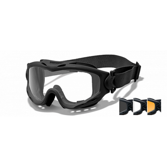 WILEY X okulary taktyczne SPEAR - smoke + przezroczyste soczewki + light rust / matowa czarna ramka